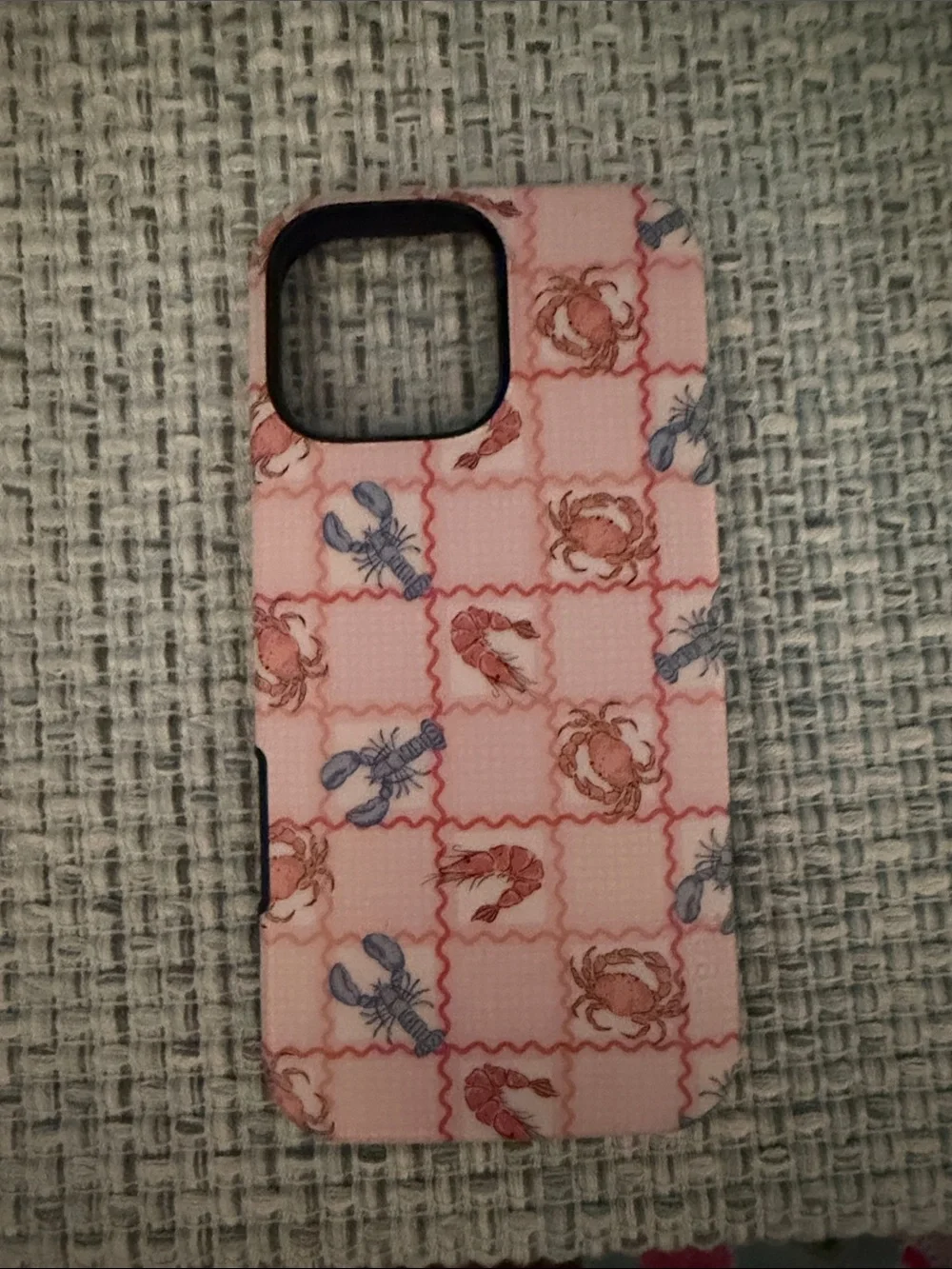 Pink Seafood Pattern Phone 16 pro max Case - Protective Designer Style